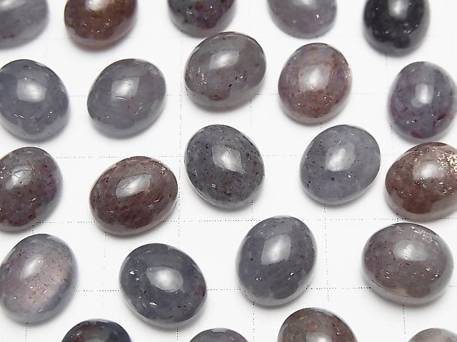 [Video] High Quality Bloodshot Iolite AAA Oval Cabochon 12x10mm 3pcs $17.99!