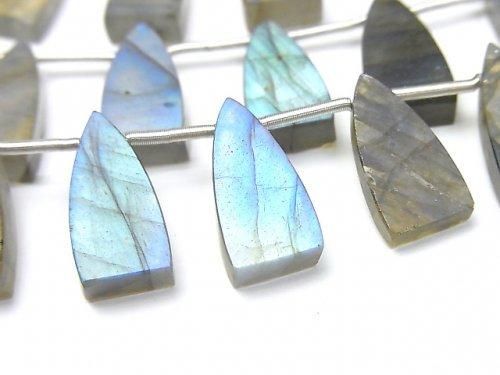 [Video] Labradorite AA++ Flat Triangle 16x8mm 1 strand (8pcs)