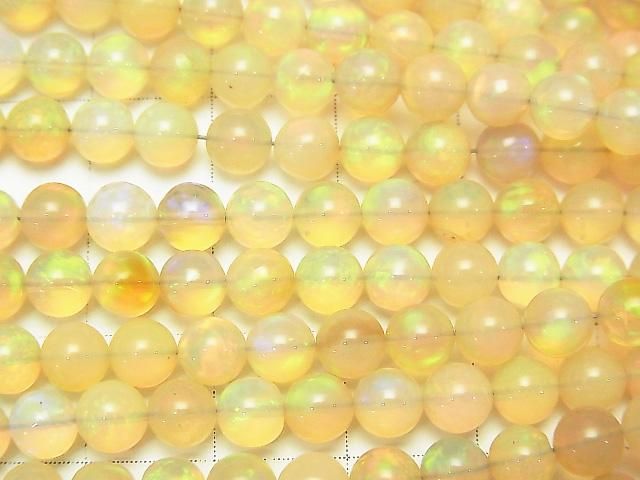 [Video] Top Quality Precious Opal AAA++ Round 5-8mm Size Gradation Half or 1-strand beads (approx. 15inch/38cm)