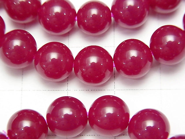 [Video] Labo Grown Ruby AAA Round 8mm 1strand (Bracelet)