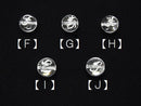 [Video] Alphabet (cursive) Carving! Crystal AAA Round 10mm [F,G,H,I,J] 2pcs