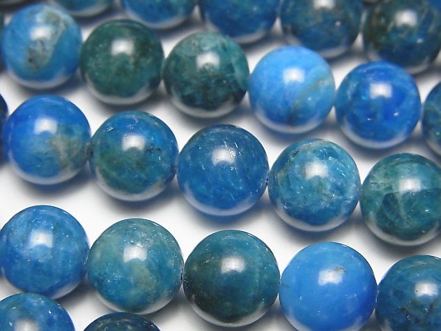 Apatite, Round Gemstone Beads