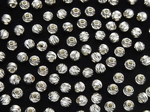 New sizes available! Silver925 Round Multi-Cut 2mm, 2.5mm, 3mm, 4mm, 6mm, 8mm 5pcs