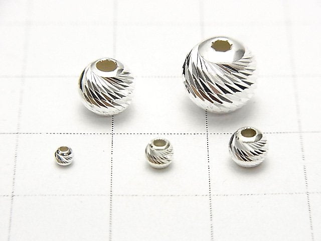 New sizes available! Silver925 Round Multi-Cut 2mm,3mm,4mm,6mm,8mm 5pcs