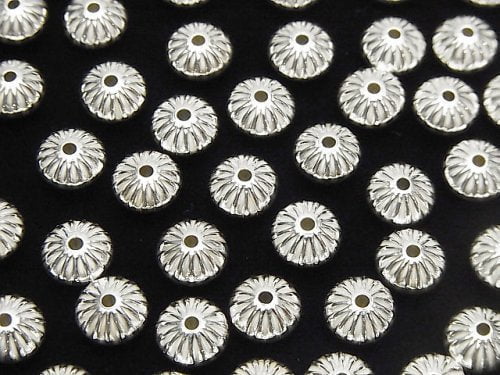 Roundel, Silver Metal Beads & Findings