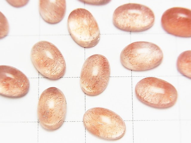 Natural Russian Strawberry Quartz AAA- Oval Cabochon 9x6mm 1pc $24.99!