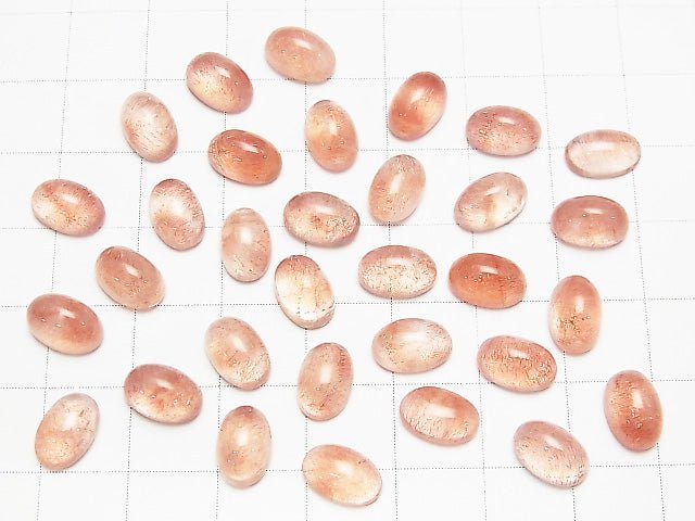 Natural Russian Strawberry Quartz AAA- Oval Cabochon 9x6mm 1pc $24.99!