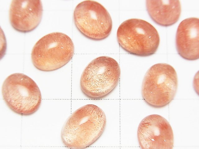 Natural Russian Strawberry Quartz AAA- Oval Cabochon 9x7mm 1pc $27.99!