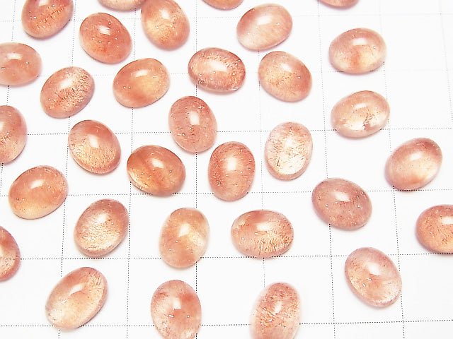 Natural Russian Strawberry Quartz AAA- Oval Cabochon 9x7mm 1pc $27.99!