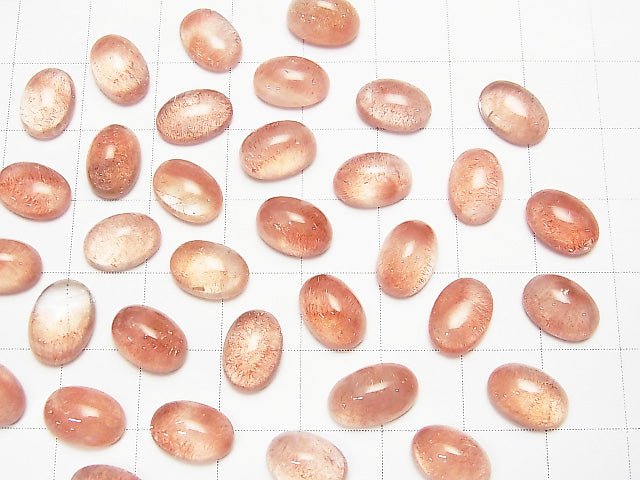 Natural Russian Strawberry Quartz AAA- Oval Cabochon 10x7mm 1pc $29.99!