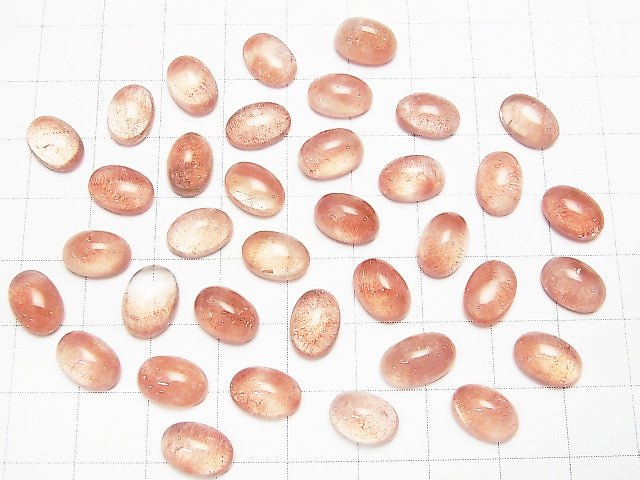 Natural Russian Strawberry Quartz AAA- Oval Cabochon 10x7mm 1pc $29.99!