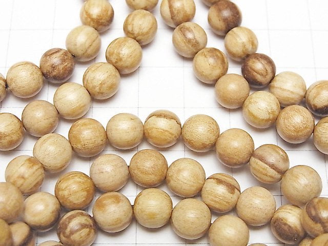 [Video] Palo Santo Round 8mm Bracelet