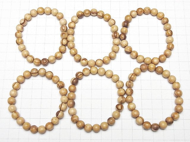 [Video] Palo Santo Round 8mm Bracelet