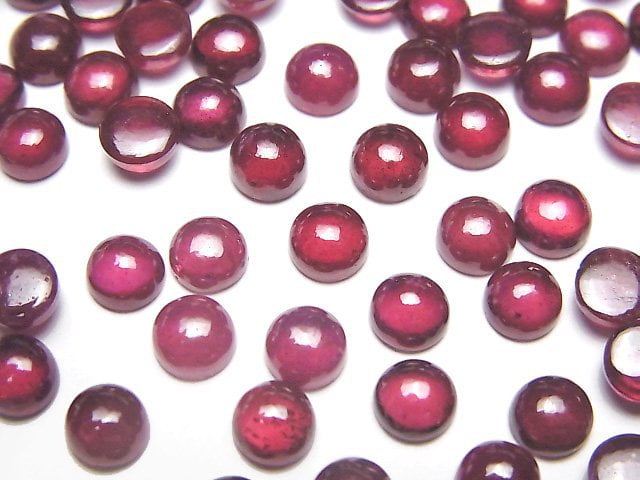 [Video]High Quality Ruby AA++ Round  Cabochon 5x5mm 4pcs $12.99!