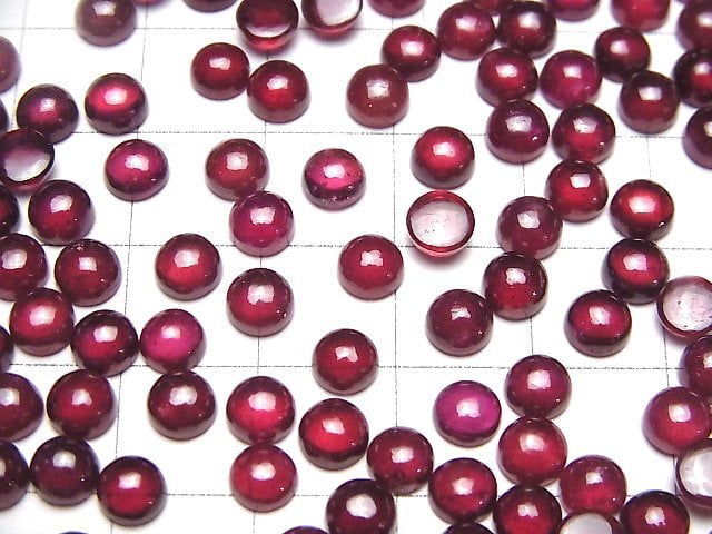 [Video]High Quality Ruby AA++ Round  Cabochon 5x5mm 4pcs $12.99!