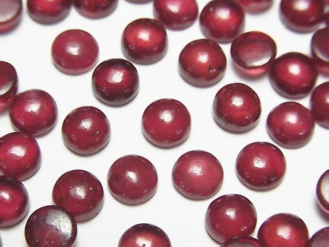 Cabochon, Ruby Gemstone Beads