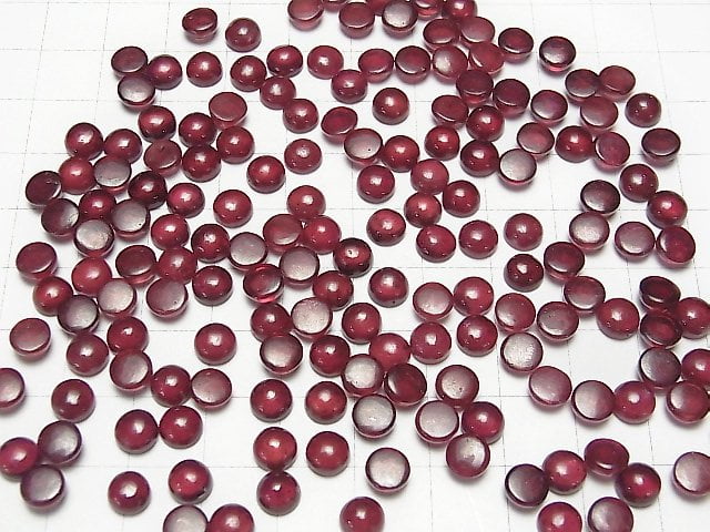 [Video] High Quality Ruby AA++ Round  Cabochon 6x6mm 2pcs