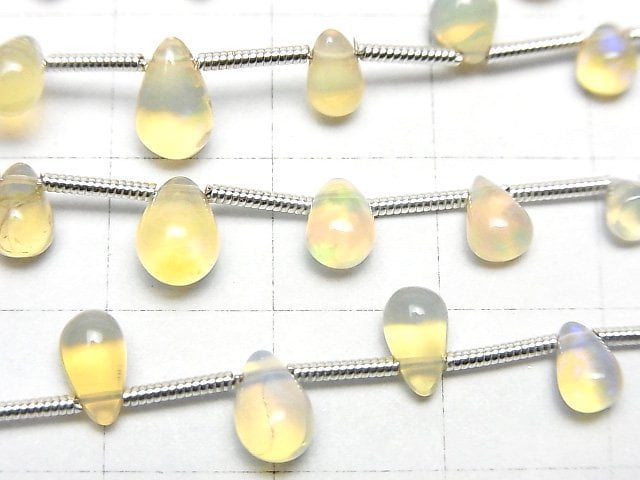 [Video]High Quality Ethiopian Opal AA++ Drop (Smooth) 1strand (18pcs)