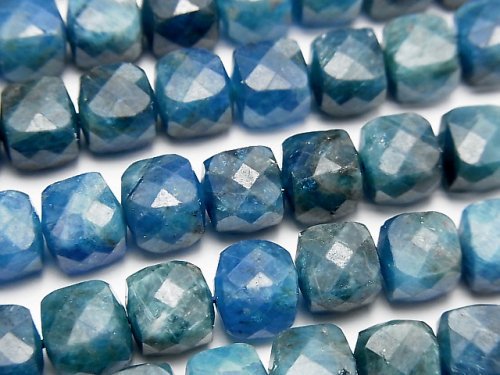 Apatite, Cube Gemstone Beads