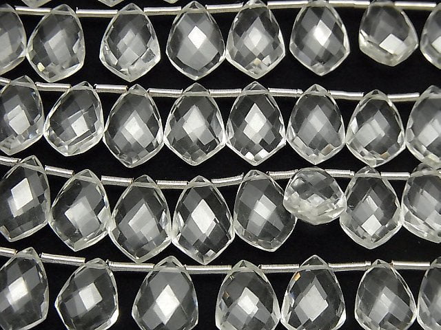 [Video] High Quality Crystal AAA Deformation Faceted Marquise 12x8mm half or 1strand (18pcs)