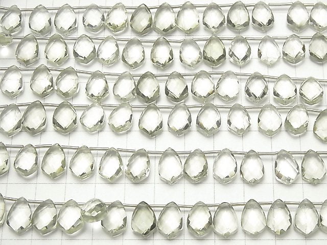 [Video] High Quality Green Amethyst AAA Deformation Faceted Marquise 12x8mm half or 1strand (18pcs ).