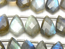 [Video] High Quality Labradorite AA++ Deformation Faceted Marquise 12x8mm half or 1strand (18pcs)