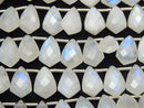 High Quality Rainbow Moonstone AA++ Deformation Faceted Marquise 12x8mm half or 1strand (18pcs ).