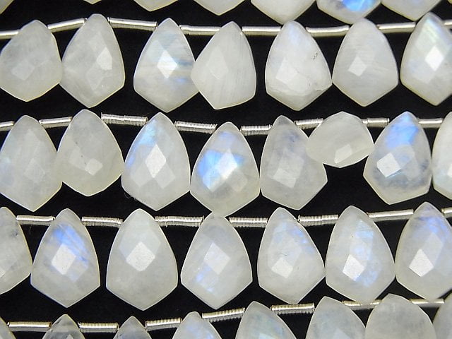 High Quality Rainbow Moonstone AA++ Deformation Faceted Marquise 12x8mm half or 1strand (18pcs ).