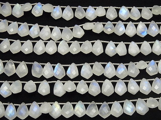 High Quality Rainbow Moonstone AA++ Deformation Faceted Marquise 12x8mm half or 1strand (18pcs ).