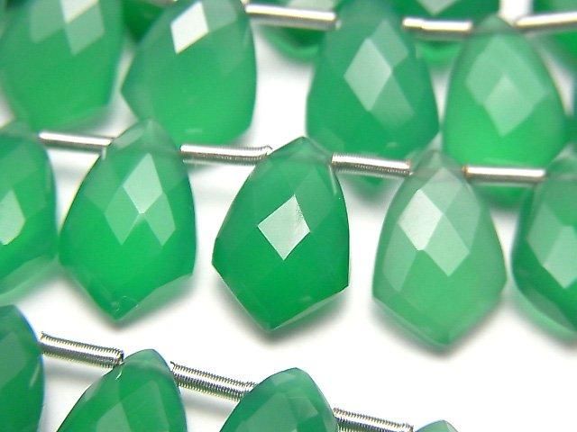 [Video] High Quality Green Onyx AAA Shaped Faceted Marquise 12x8mm Half or 1 Strand (18pcs)