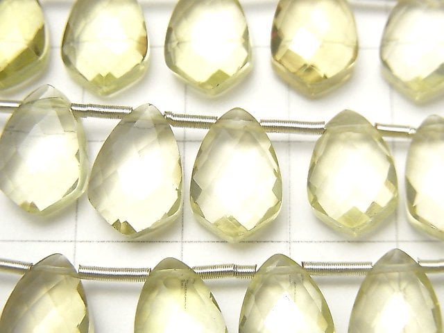 [Video] High Quality Lemon Quartz AAA Deformation Faceted Marquise 12x8mm half or 1strand (18pcs)