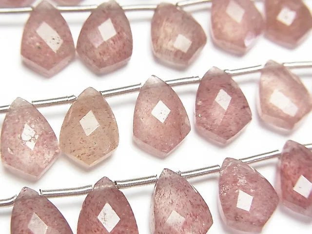 High Quality Pink Epidote AA++ Deformation Faceted Marquise 12x8mm half or 1strand (18pcs ).