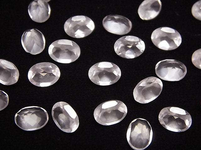 [Video]High Quality Rose Quartz AAA Loose stone Oval Faceted 8x6mm 5pcs