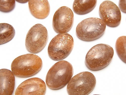 Cabochon, Sunstone Gemstone Beads