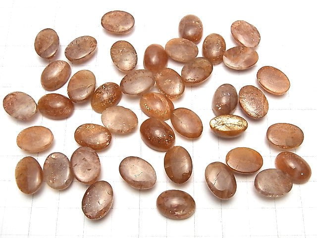 Sunstone AA+ Oval  Cabochon 14x12mm 3pcs $15.99!