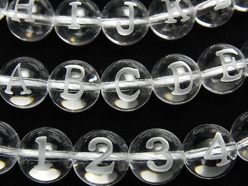 Carving, Crystal Quartz, Round Gemstone Beads