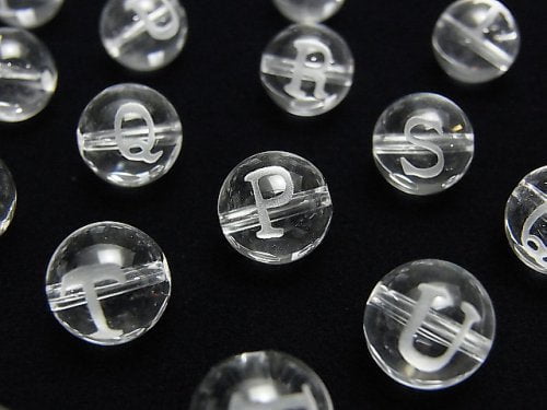 Carving, Crystal Quartz, Round Gemstone Beads