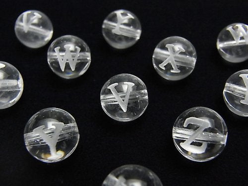 Carving, Crystal Quartz, Round Gemstone Beads