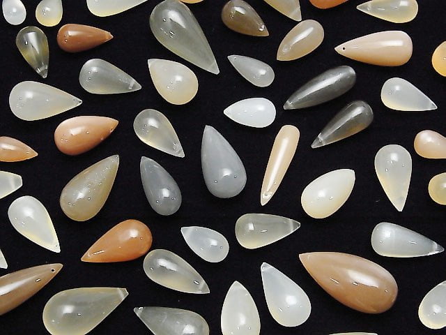 High Quality Multi Color Moonstone Drop (Smooth) 4pcs $9.79!