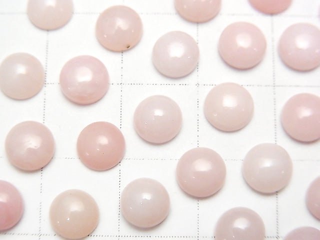 Pink Opal AA++ Round Cabochon 6x6mm 5pcs