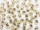 [K10 Yellow Gold] Triangle Round Cut Beads [2mm][2.5mm][3mm] 1pc