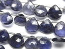 [Video] Iolite AA++ Chestnut Faceted Briolette 1 strand beads (approx. 7 inches/18 cm)