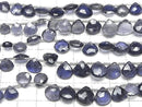[Video] Iolite AA++ Chestnut Faceted Briolette 1 strand beads (approx. 7 inches/18 cm)