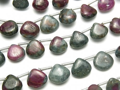 Chestnut Shape, Ruby in Zoisite Gemstone Beads