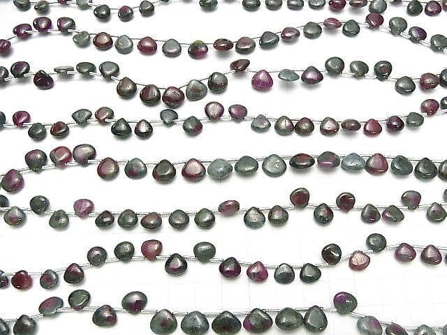 Ruby In Zoisite Chestnut (Smooth) half or 1strand beads (aprx.7inch/17cm)