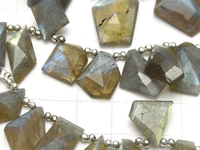 [Video] Labradorite AA++ Mix Shape Cut 1strand (21pcs ).