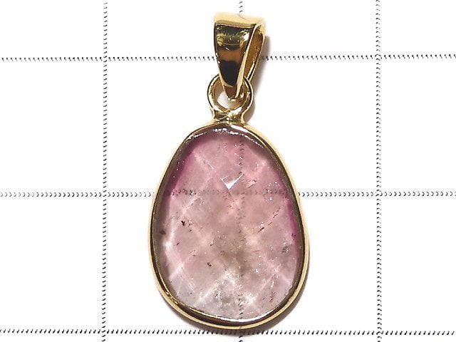 [Video] [One of a kind] Bi-color Tourmaline AAA- Pendant 18KGP NO.6