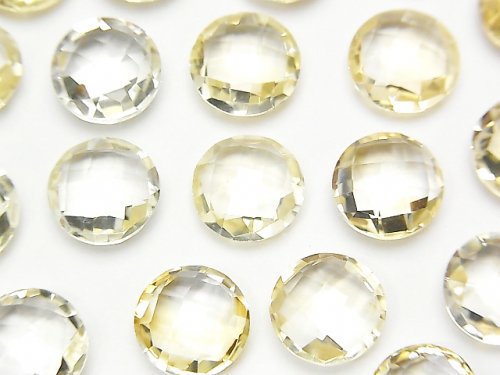 Citrine, Coin, Undrilled (No Hole) Gemstone Beads