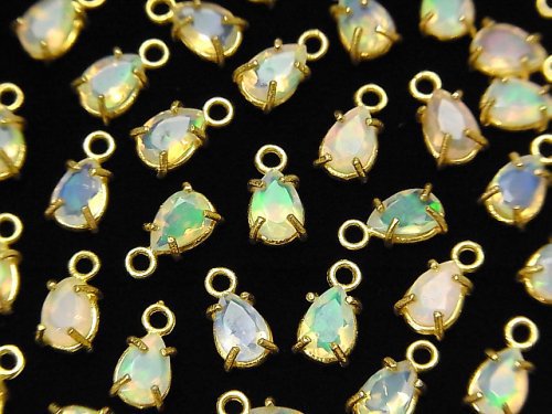 Bezel Setting, Opal, Pear Shape Gemstone Beads