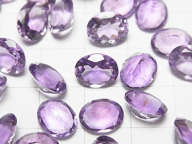 [Video]High Quality Amethyst AAA Loose stone Oval Faceted 10x8mm 5pcs